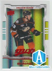 14/15 UD MVP Anaheim Ducks Nick Bonino Colors & Contours Teal L3 card #143